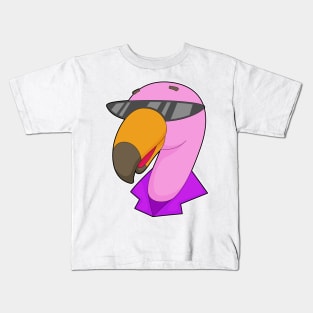 Flamingo Sunglasses Kids T-Shirt